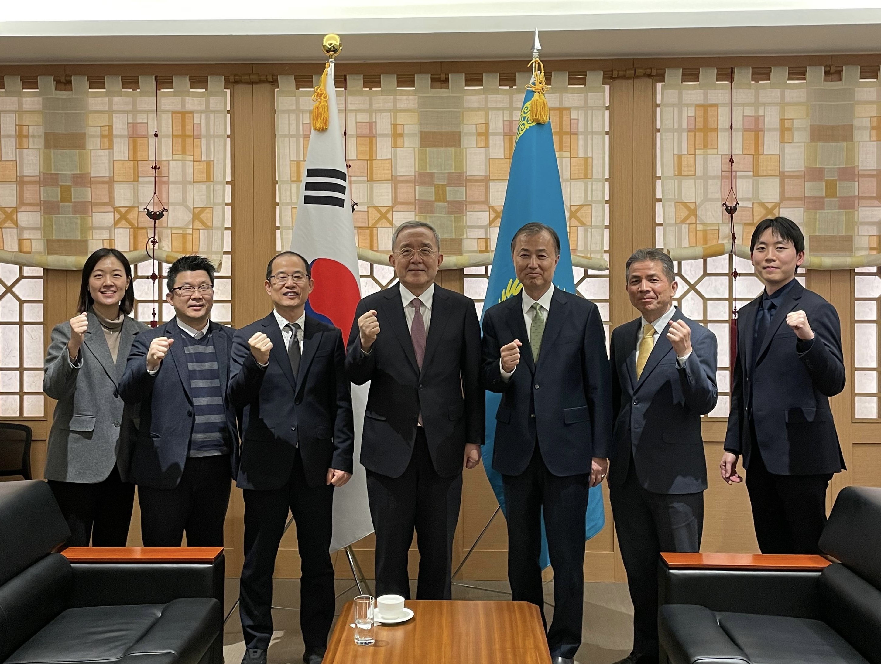 조태익 대사, 카자흐스탄 공무원 교육훈련 혁신 KSP 사업 출장단 면담