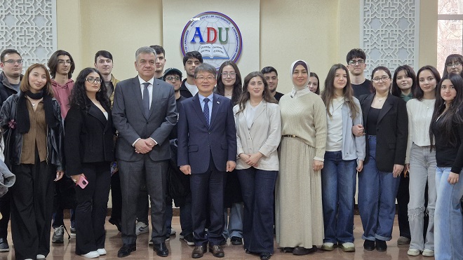 Lecture at Azerbaijan University of Languages